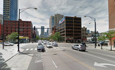The crash site from the driver's perspective. Image: Google Street View
