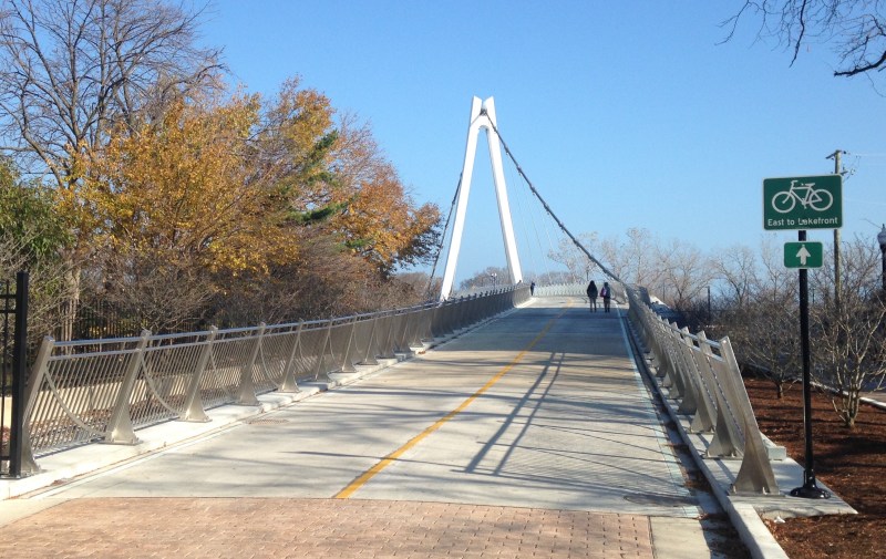 With lots of new infrastructure this year, including the 35th Street bike/ped bridge, there were plenty of wins for biking, walking, and transit. Photo: John Greenfield