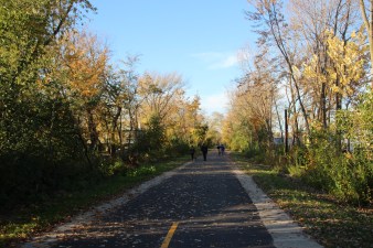 The new stretch of the Valley Line at Devon, photographed in early November. Jeff Zoline