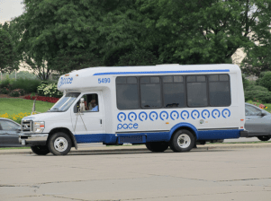 A Pace paratransit vehicle. Photo: Jeff Zoline