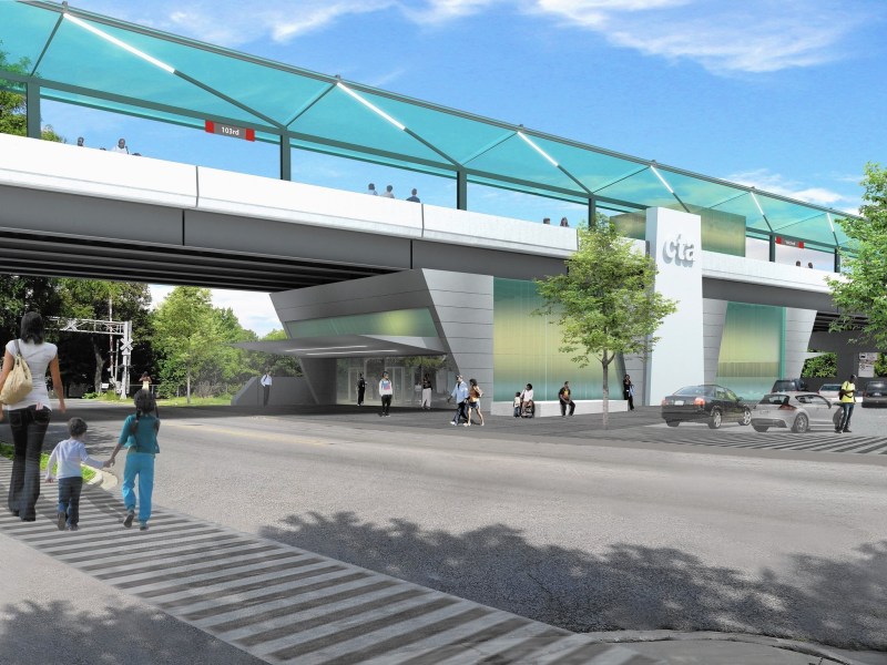 Trump's budget would abolish the U.S. DOT's New Starts grant program, which would probably kill Chicago's plan to extend the Red Line south to 130th Street. Image: CTA