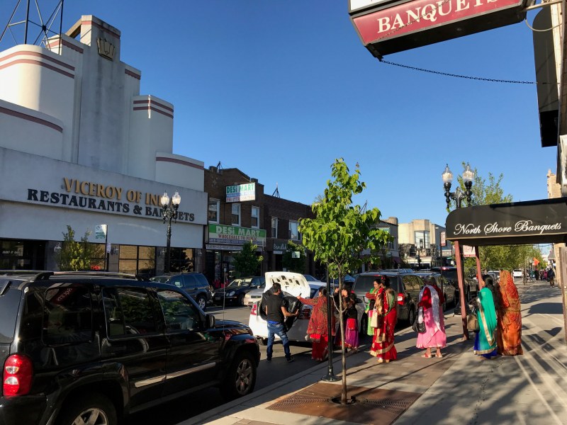 Sidewalks have been widened by several feet, making room for street trees. Photo: John Greenfield