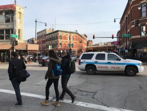 North/Damen/Milwaukee during yesterday's PM rush hour. Photo: John Greenfield