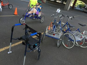 Portland's program will make several types of adaptive bikes available for short-term rentals. Photo: Jonathan Maus/BikePortland via Better Bike-Share Partnership