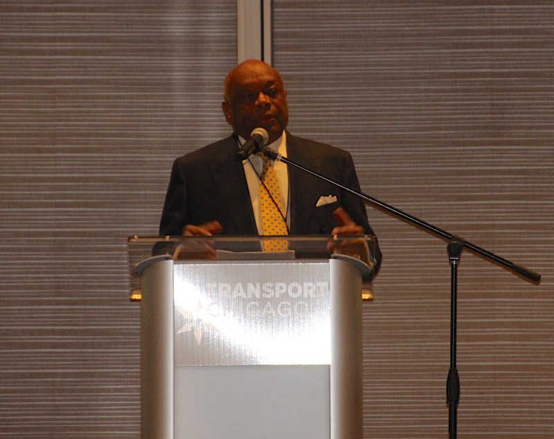 Former San Francisco mayor Willie Brown delivers the keynote at the conference. Photo: Jeff Zoline