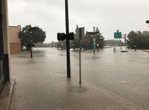 Floodwaters in Houston. Photo: Christof Spieler