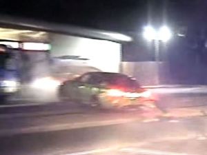 Dash cam footage from a West Midlands Police unit caught a U.K. driver going 115 mph in a 30 mph zone. Photo: Sky News
