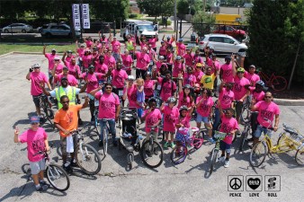 Slow Roll's Bike Ride for Peace, hosted last July in partnership with BUILD Chicago. Photo: Daniel Perez, BUILD Chicago