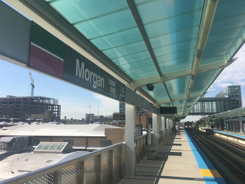 There is a lot of construction around the Morgan station, which is attributed as fomenting some of the development. Photo: Daniel Ronan