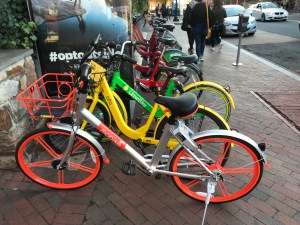 A rainbow of bike-share choices in the District. Photo: John Greenfield