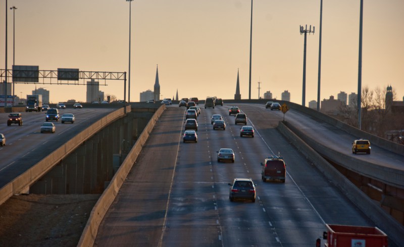 Traffic on the Stevenson Expressway. Photo: Eric Allix Rogers