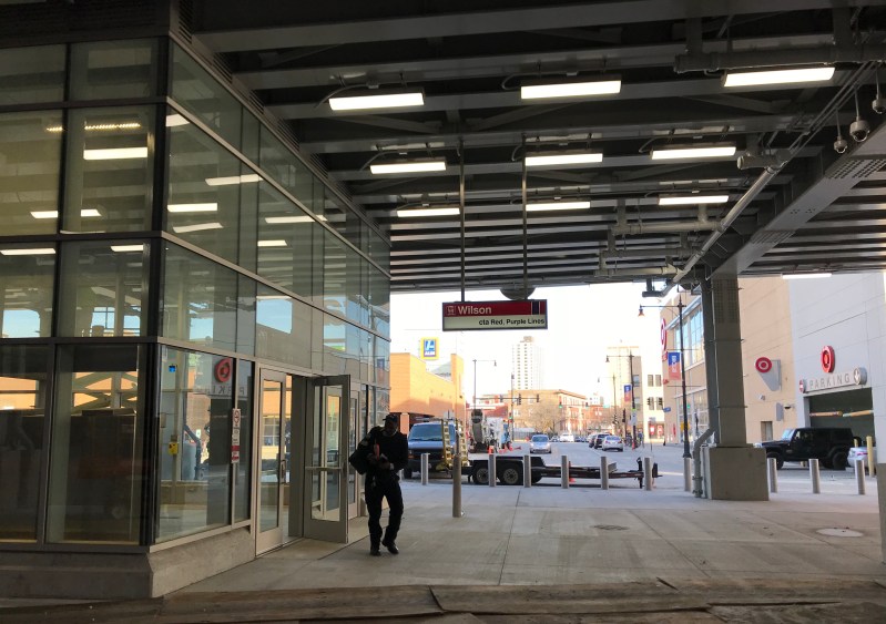 The Sunnyside entrance provides easy access to Uptown's Target and Aldi stores. Photo: John Greenfield