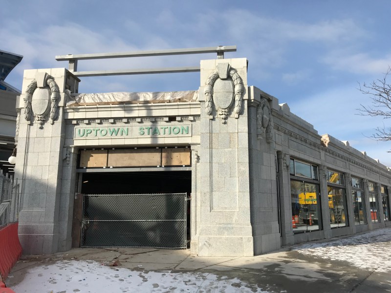 Windows were recently reinstalled in the Gerber Building as part of the Wilson station rehab. Photo: John Greenfield