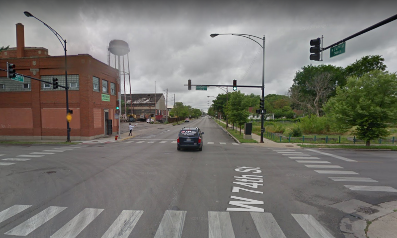 The intersection of 74th and Loomis. Image: Google Street View