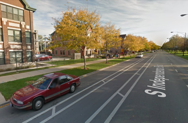 Independence Boulevard near the crash site. Image: Google Street View