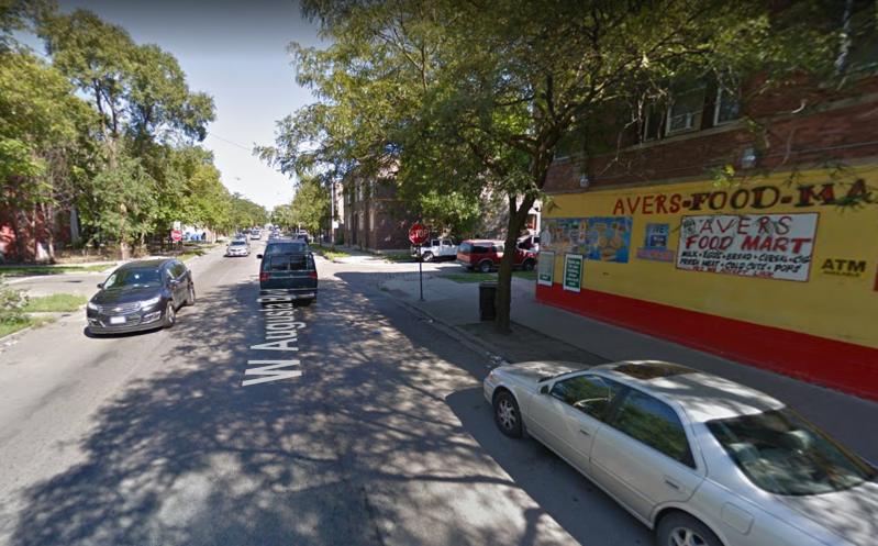 The intersection of Augusta and Avers from the driver's perspective. Image: Google Street View