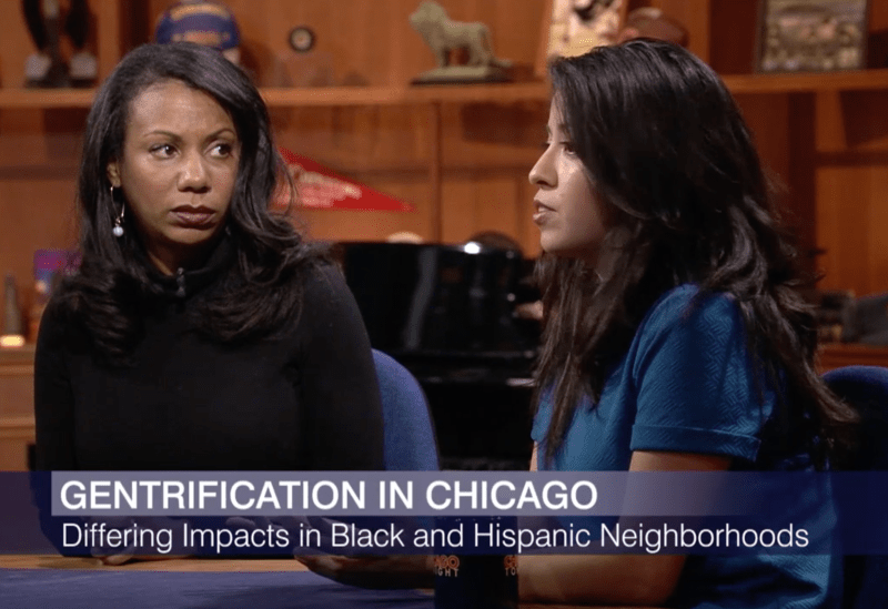 Natalie Moore and Lynda Lopez. Image: Chicago Tonight