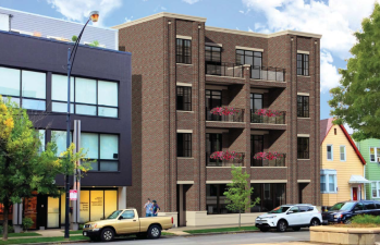 Rendering of building at 3720-3722 N Ashland