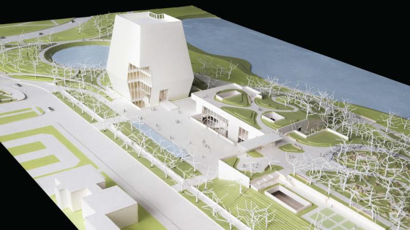 A rendering of the Obama Center campus. Image: Obama Foundation