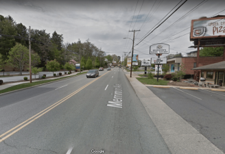 North Carolina DOT wants to widen Ashville's Merrimon Avenue, which is already a four lane commercial speedway. Photo: Google Maps