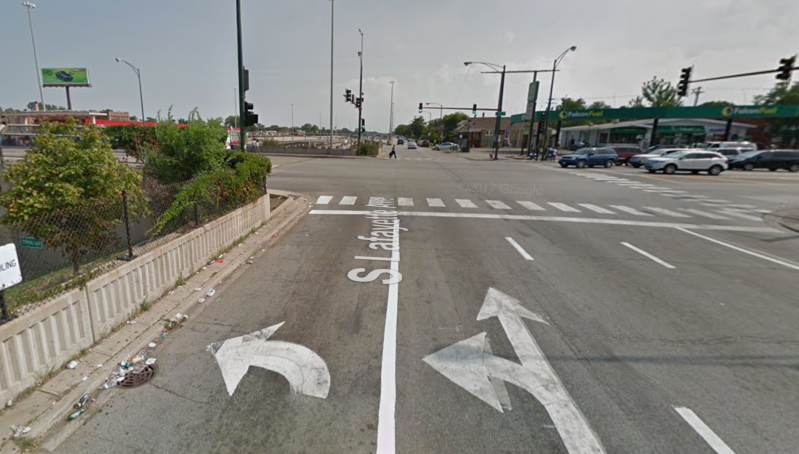 The crash site at 79th and Lafayette. Image: Google Street View