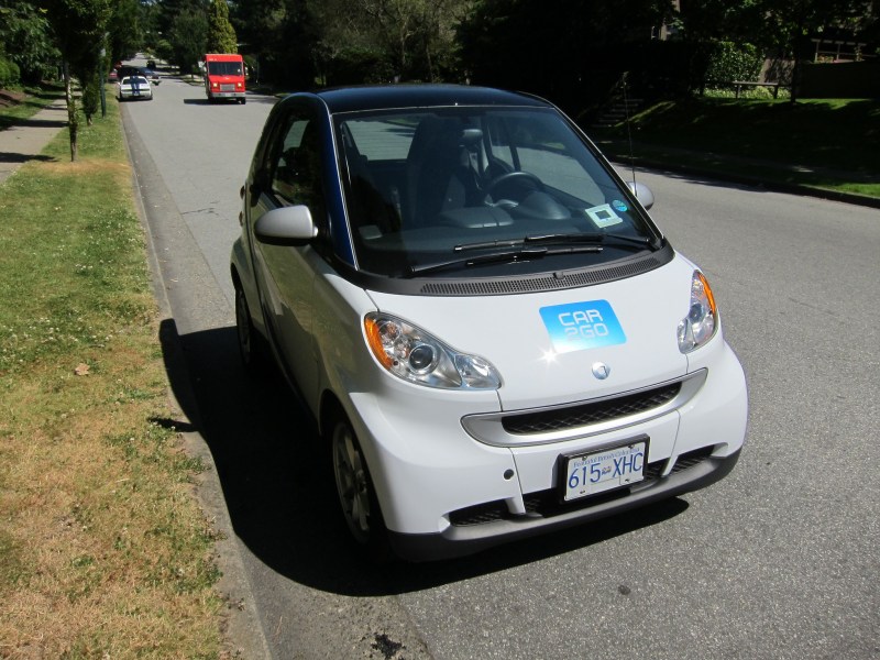 A Car2go vehicle. Photo: Stephen Rees