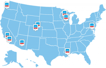 PeopleforBikes Top 10 biking cities contain some surprises. Map: PeopleforBikes