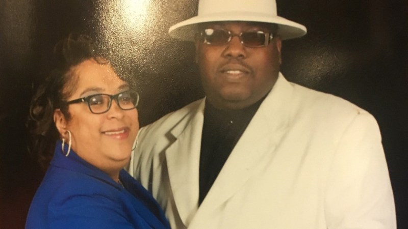 Julia Callaway and her husband Daniel Brown.