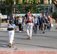 Shorter waits for pedestrians are part of Transport for London's "walking action plan." Photo: Transport for London