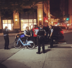 Last Saturday's arrest. Photo: Eboni Senai Hawkins