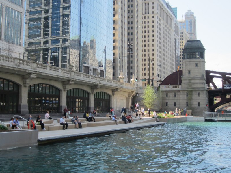 The Chicago Riverwalk. Photo: John Greenfield