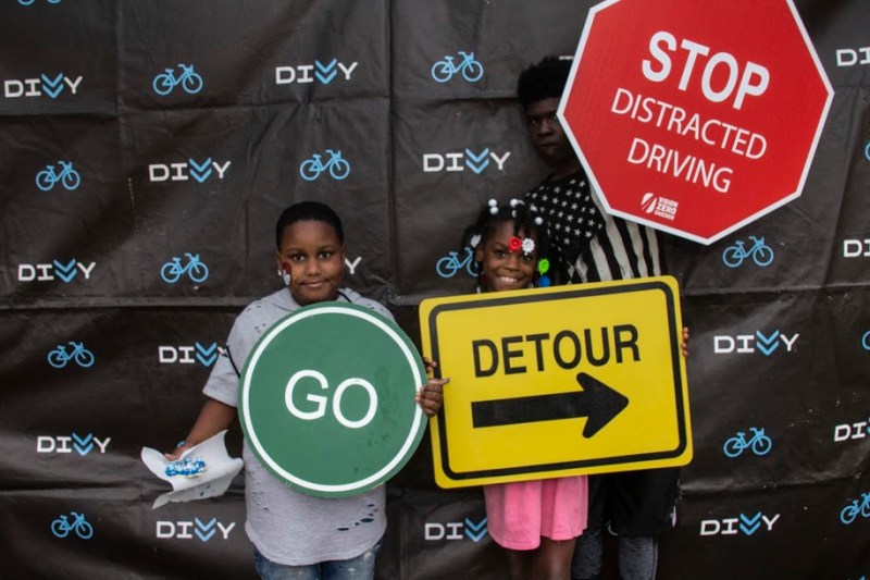 Young people at the Light the Night event in Austin. Photo: CDOT