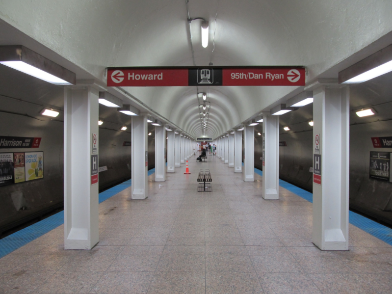 Chicago segregation is often obvious when you observe who gets on and off northbound and southbound Red Line trains. Photo: Jeff Zoline