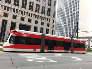 Detroit's new QLine streetcar, which runs a relatively short downtown route and gets low ridership, reflects a planning process that ignored the needs of everyday transit riders. Photo: Lynda Lopez