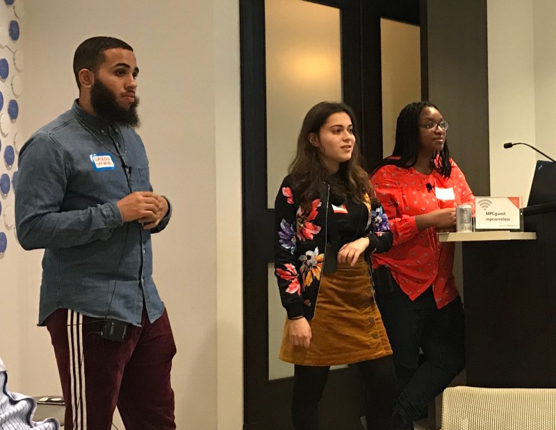 Davon Clark, Mari Cohen, and Danielle Scruggs. Photo: Lynda Lopez