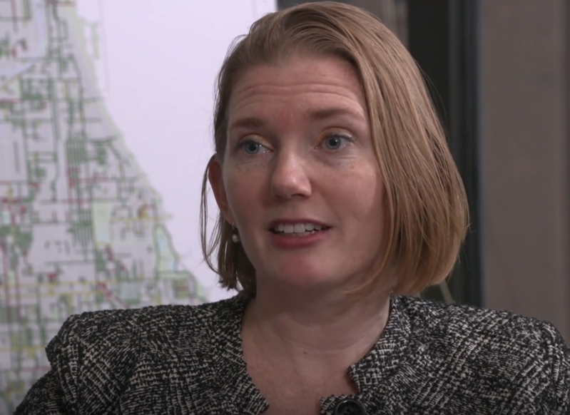 CDOT Commissioner Rebekah Scheinfeld. Image: Chicago Sun-Times