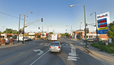 The intersection of Montrose and Central, looking west. Image: Google Maps