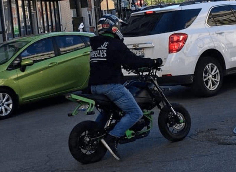 Photo of the alleged assailant fleeing the scene, provided by the victims.