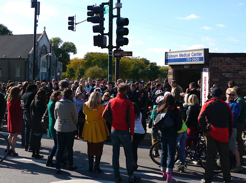 Bobby Cann's October 2013 memorial. Photo: Steven Vance