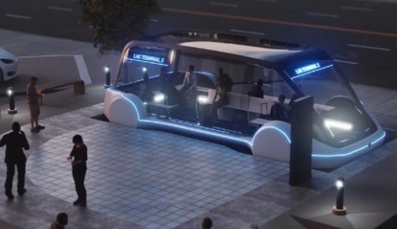 Rendering of an O'Hare Express pod.