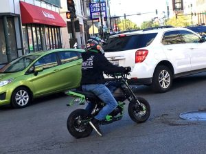Photo of the alleged assailant fleeing the scene, provided by the victims.