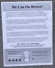 The flyer distributed by LSNRD.
