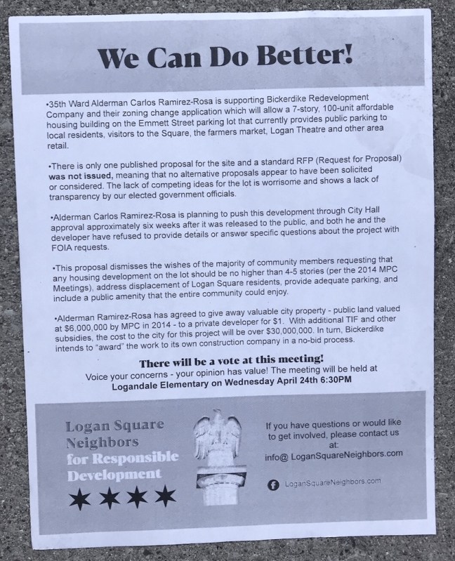 The flyer distributed by LSNRD.