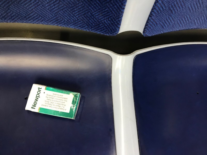 Recently spotted on the Red Line. Photo: John Greenfield