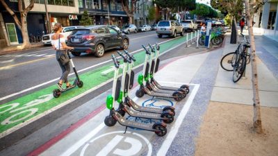 With thousands of dockless scooters (DSco) coming to town this summer, Chicagoans should brace themselves for DSco fever. Photo: Gary Kavanagh