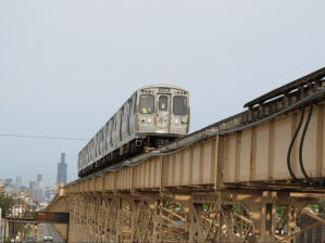 A CTA Green Line Train. Photo: Jeff Zoline