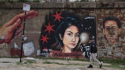 A mural honoring Marlen Ochoa-Lopez in Pilsen. Photo: Antonio Perez / Chicago Tribune