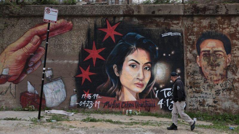 A mural honoring Marlen Ochoa-Lopez in Pilsen. Photo: Antonio Perez / Chicago Tribune