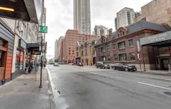 The 100 East block of Ohio Street where a hit-and-run driver fatally struck Ismael Montez Maldonado early Monday. Image: Google Maps