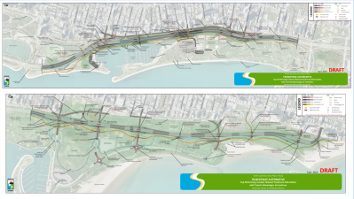 Overview of the drive from Diversey to Hollywood.